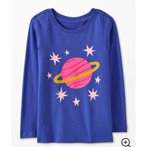 Hanna Andersson Saturn Planet Space Girls Shirt Top